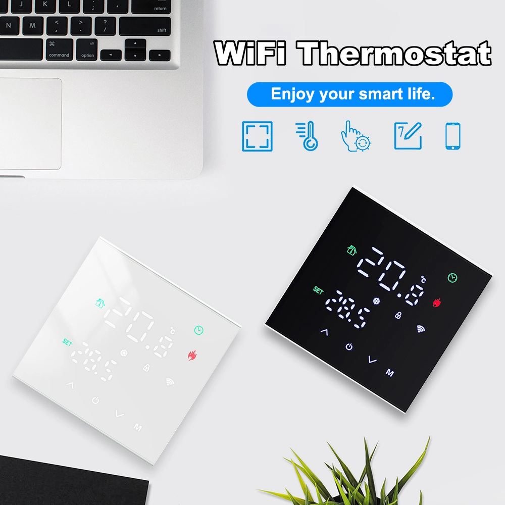 Color Screen Smart Tuya Wifi Thermostat for Electric, Water and Gas Boiler Heating