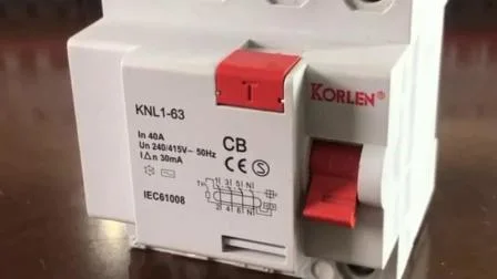 Disjoncteur à courant résiduel Korlen RCCB F360 série CB 63A