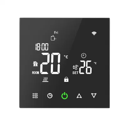 Thermostat d'ambiance LCD programmable hebdomadaire intelligent pour système CVC de chauffage et de refroidissement