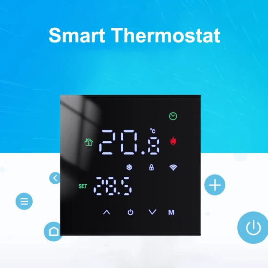 Thermostat intelligent Tuya Wifi à écran couleur pour le chauffage par chaudière électrique, à eau et à gaz